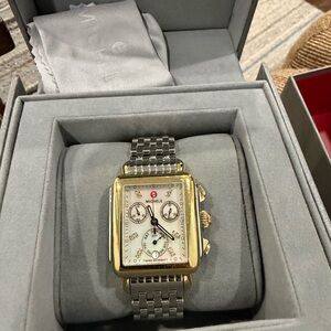 Michele Two-Tone Chronograph Watch